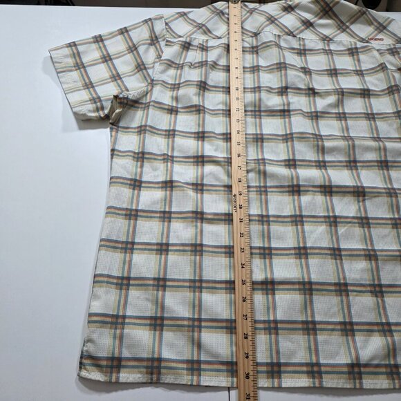 Ascend Performance Shirt Mens 2XL Plaid SS Vented Fishing Outdoors Lightweight - Picture 6 of 14